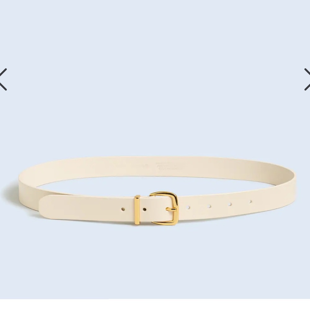 Madewell white/cream (ecru) essential belt size large